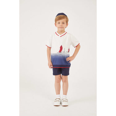 Boys Sail Print Top - Kidichic